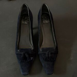 Stuart Weitzman Navy Suede Heels